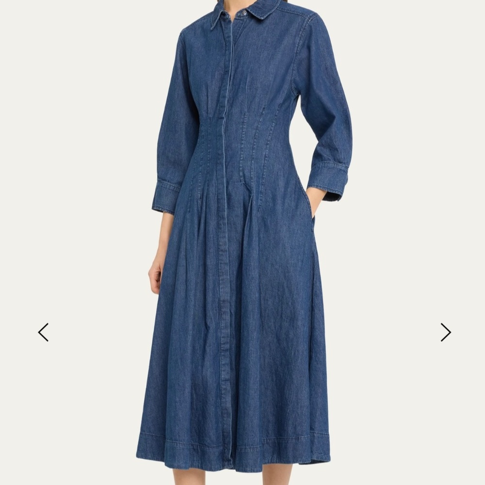 SIMKHAI JAZZ DRESS DENIM BALTIC BLUE